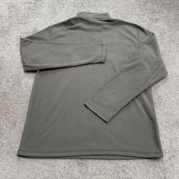 The North Face TKA 100 Glacier 1/4 Zip Fleece Jacket Men Large Gray Outdoor Hike - Picture 2 of 15